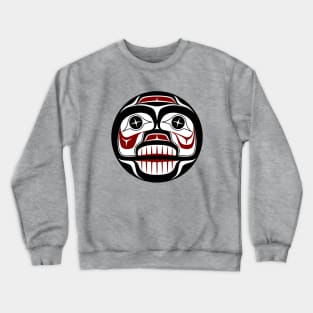 Northwest Pacific coast Haida Weeping skull Crewneck Sweatshirt